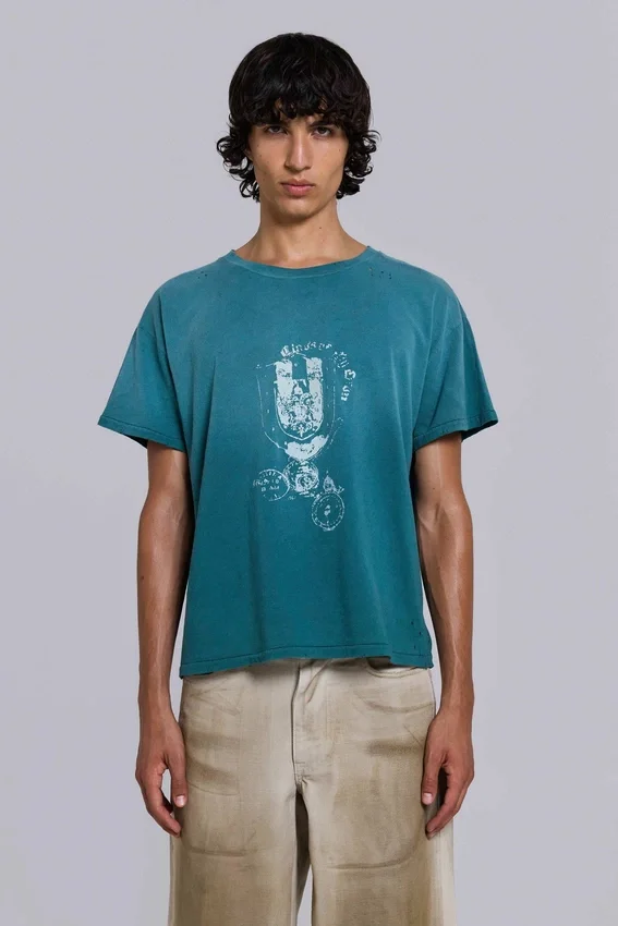 Emblem kort T-shirt