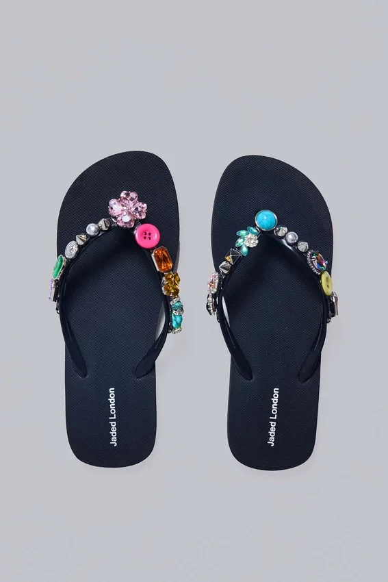 Flip-flops med smyckesberlocker