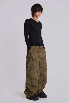 Forest Camo Parachute Pants