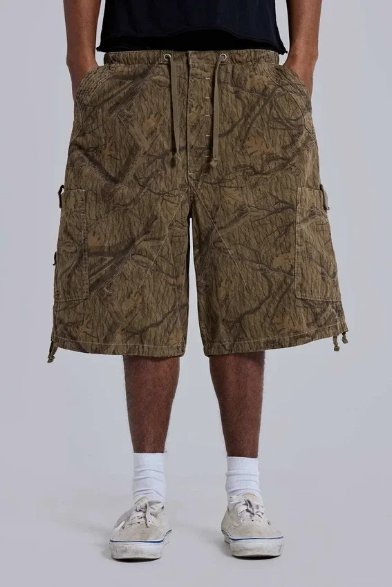 Forest Camo-shorts i Parachute-material