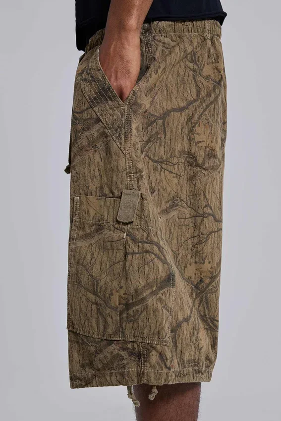 Forest Camo-shorts i Parachute-material