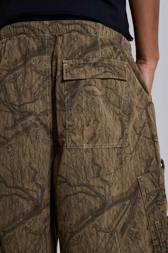 Forest Camo-shorts i Parachute-material