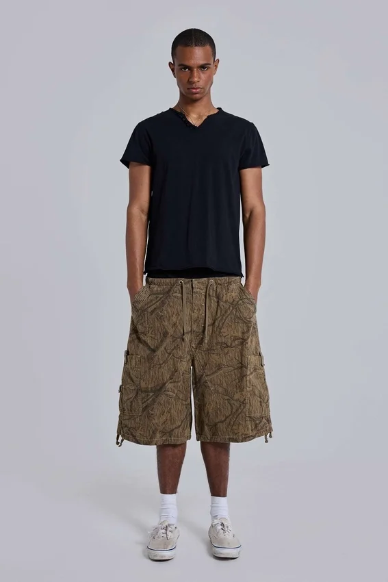 Forest Camo-shorts i Parachute-material