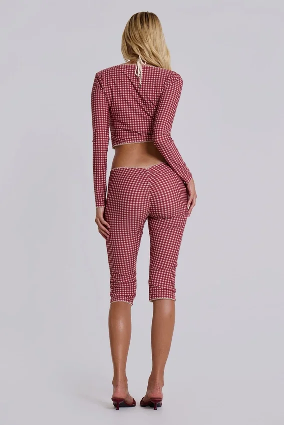 Freda Gingham Swim kofta Toppar