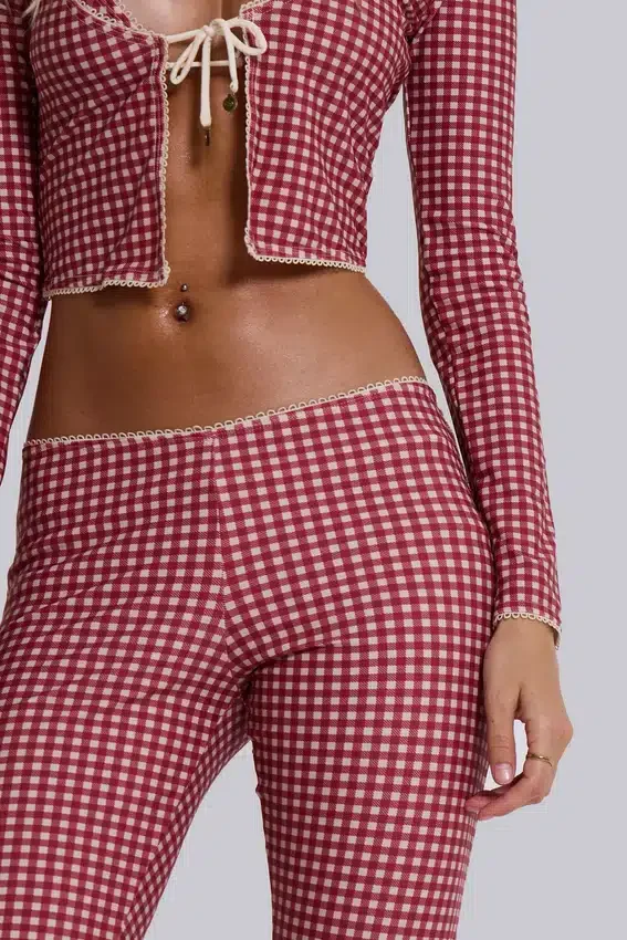 Freda Gingham Swim kofta Toppar