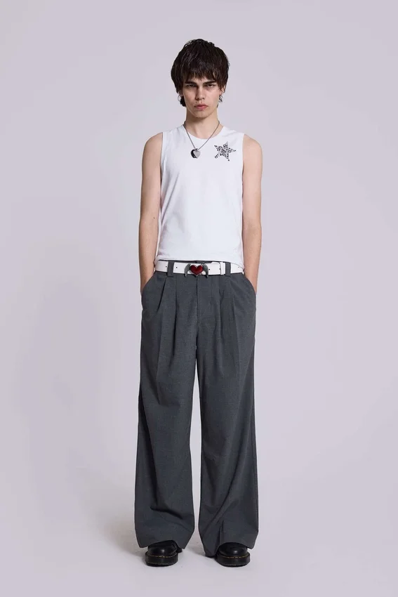 Goliath grå kostymbyxor