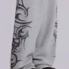 Grå, baggy joggingsbyxor i Blade-modell
