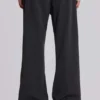 Grå kostymbyxor med bootcut-passform