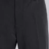 Grå kostymbyxor med bootcut-passform