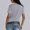 Grå melerad Haze Henley-T-shirt