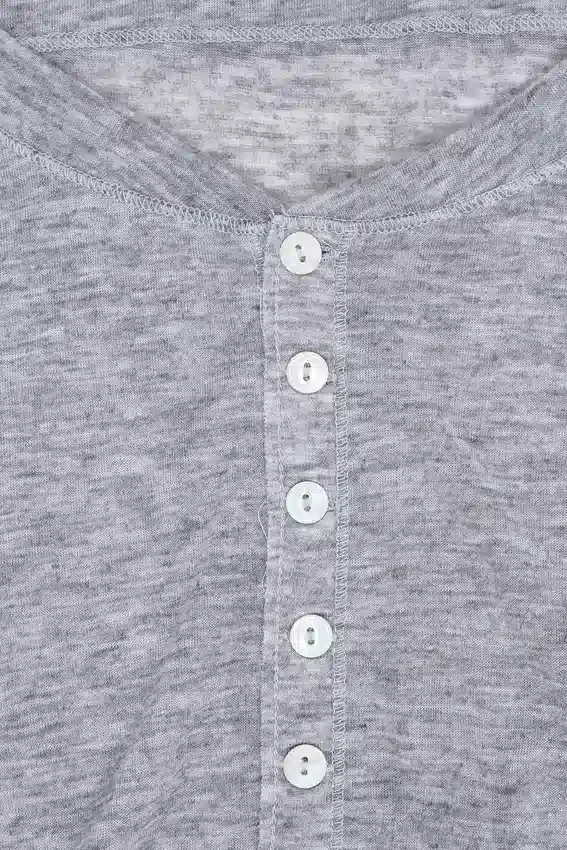 Grå melerad Haze Henley-tröja