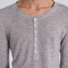 Grå melerad Haze Henley-tröja
