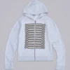Grå melerad Military Monster Hoodie