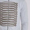 Grå melerad Military Monster Hoodie