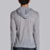 Grå melerad Mist-hoodie