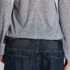 Grå melerad Mist-hoodie
