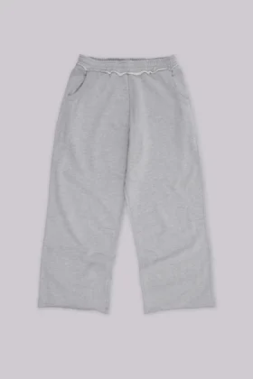 Grå melerade, baggy Monster Joggers