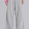 Grå melerade, baggy Monster Joggers