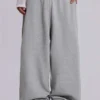 Grå melerade, baggy Monster Joggers