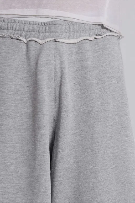 Grå melerade, baggy Monster Joggers