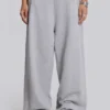 Grå melerade, baggy Monster Joggers
