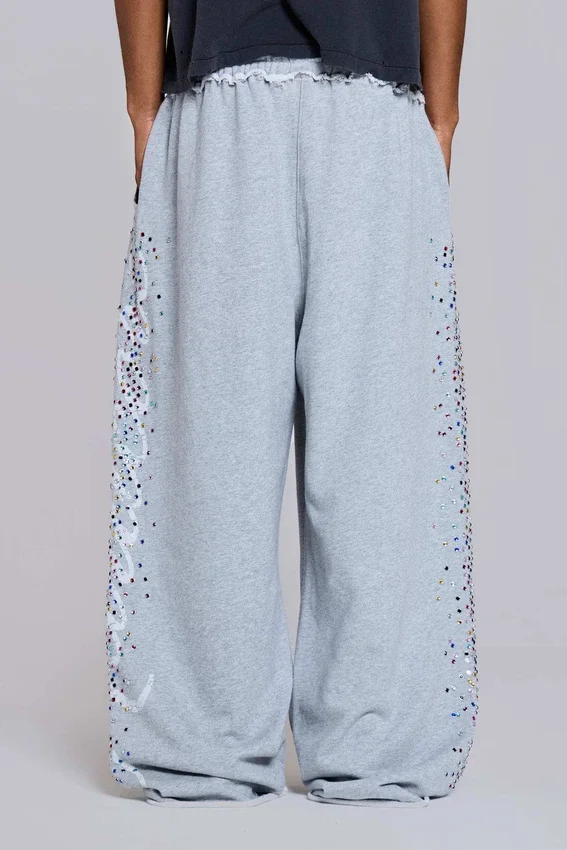 Grå melerade Hardcore Jewel Monster Joggers
