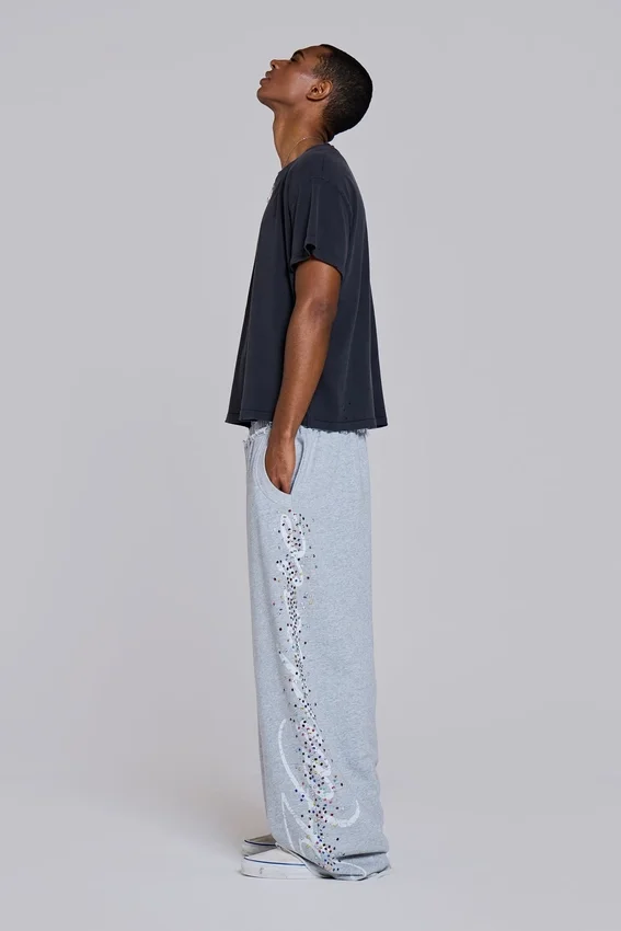 Grå melerade Hardcore Jewel Monster Joggers