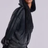Grå sportig, baggy Monster Hoodie