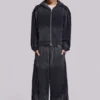 Grå sportiga, baggy Monster Joggers