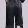Grå sportiga, baggy Monster Joggers