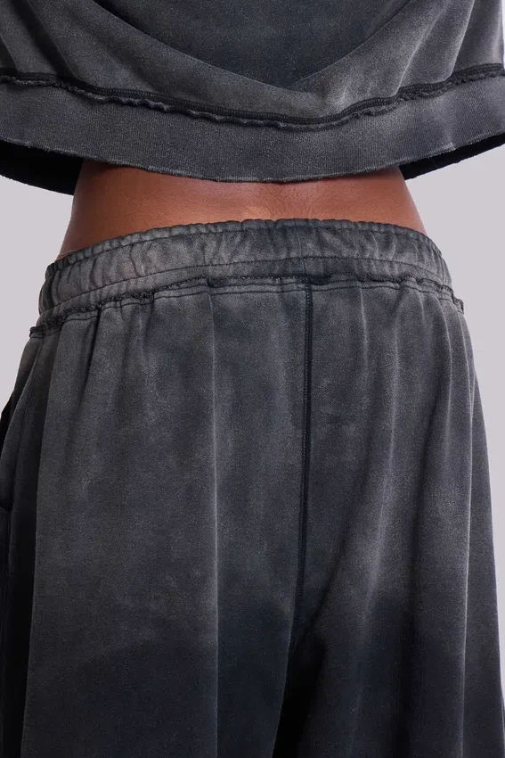 Grå sportiga, baggy Monster Joggers