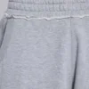 Gråmelerade, baggy Monster Joggers med gotiskt tryck
