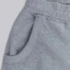 Gråmelerade joggingshorts i waffelväv med Monster-motiv