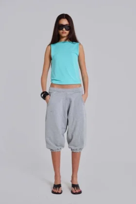 Gråmelerade, korta Monster Joggers
