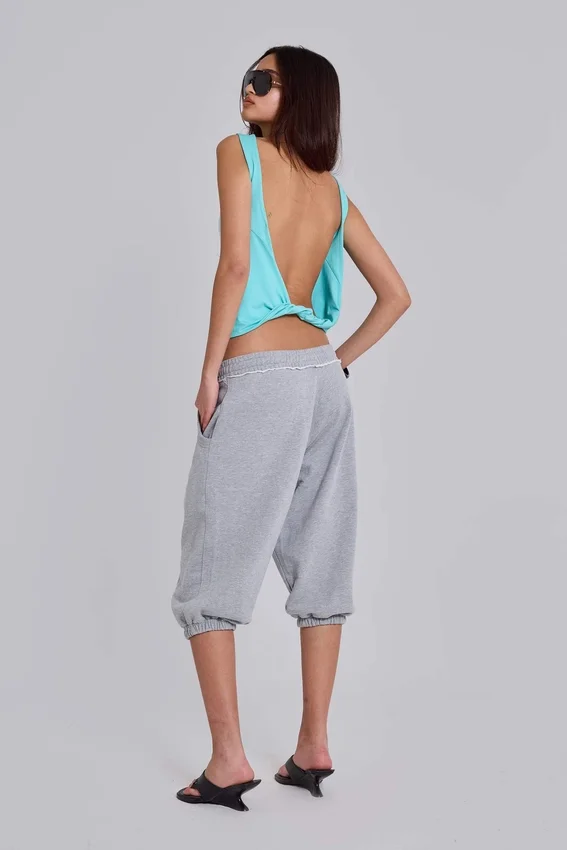 Gråmelerade, korta Monster Joggers