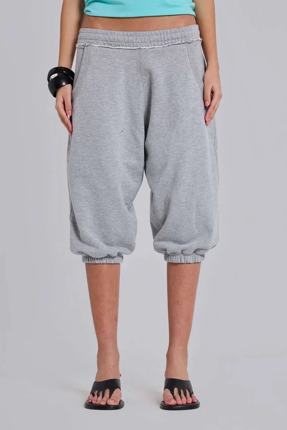 Gråmelerade, korta Monster Joggers