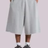 Gråmelerade Monster Jogger-shorts i baggy-modell