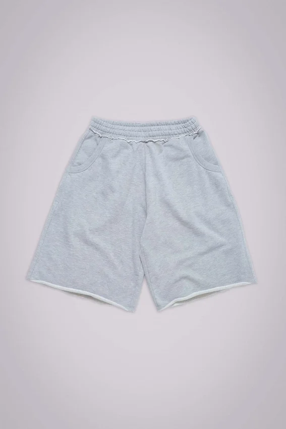 Gråmelerade Monster Jogger-shorts i baggy-modell