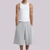 Gråmelerade Monster Jogger-shorts i baggy-modell