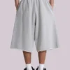 Gråmelerade Monster Jogger-shorts i baggy-modell