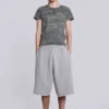 Gråmelerade Monster Jogger-shorts i baggy-modell
