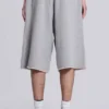 Gråmelerade Monster Jogger-shorts i baggy-modell