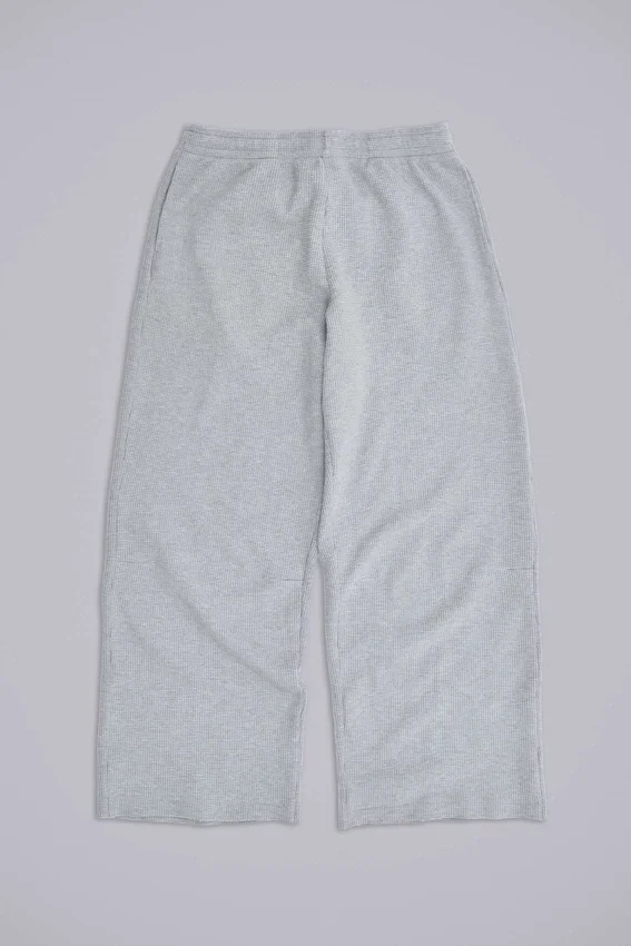 Gråmelerade Waffle Monster Joggers