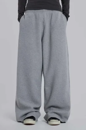 Gråmelerade Waffle Monster Joggers