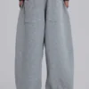 Gråmelerade Waffle Monster Joggers