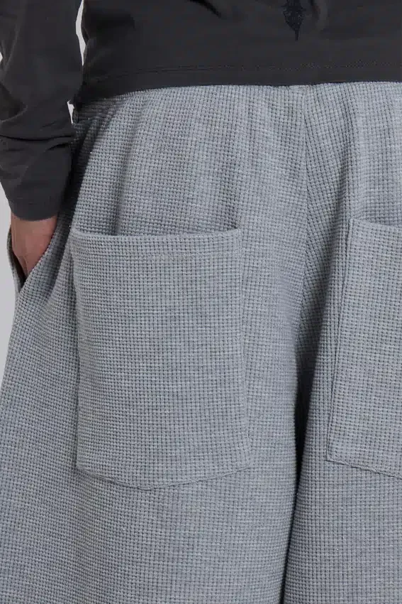 Gråmelerade Waffle Monster Joggers