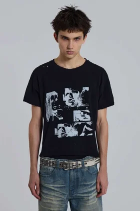 Gun Girl kort T-shirt