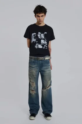 Gun Girl kort T-shirt