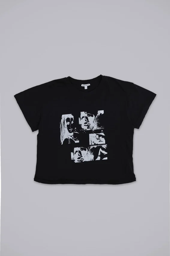 Gun Girl kort T-shirt