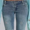 Handpärlade Cooper-jeans med bootcut